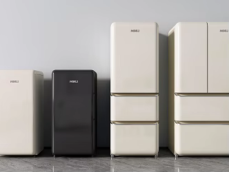 Modern refrigerator mini refrigerator 3d model