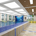 Modern Swimming Pool Kindergarten Swimming Pool 3d model
