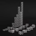 Stage Truss Quick-loading Truss 3d model