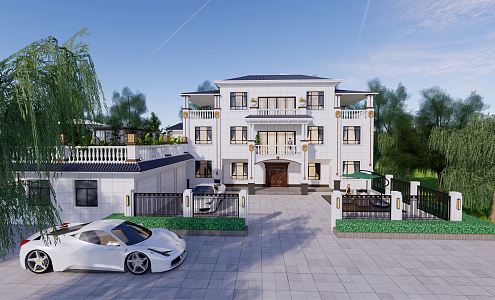 Jianou single-family villa 3d model