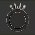 Modern sci-fi equipment life-support capsule life-support system incubator 3d model