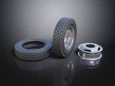 Modern tire wheel hub model