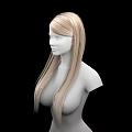 Game and Movie Character With Long Blonde Hair 3D Bust Model