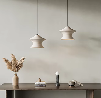 Modern chandelier cream dining table chandelier 3d model