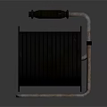 Black Cable Reel With Metal Stand And Portable Handle For Industrial Use