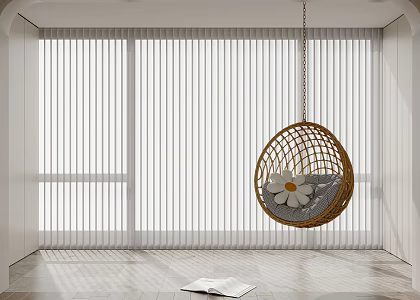 Modern Balcony Hanging Chair 3d model