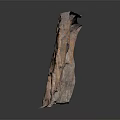 Natural Wood Like Texture Stone With Reddish Brown And Gray Irregular Shape Decorative Piece