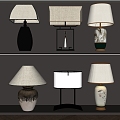 New Chinese Style Table Lamp 3d model