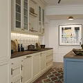 Modern Dining Living Room Interior Design With White Cabinets Gold Handles Dining Table And Chairs