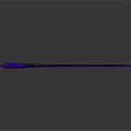 Glowing Fantasy Sword Featuring Purple Blue Blade and Golden Hilt Accents for Game Weapon Design