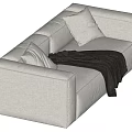 Double sofa 3d model