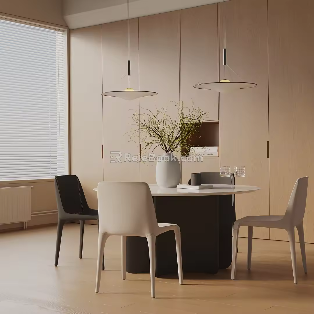 Modern table combination 3d model