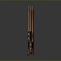 Elegant Wooden Pool Cue Rack With Horseshoes And Billiard Balls Storage