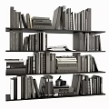 Book Combination Ornaments Book Combination Book Ornaments 3d model