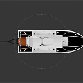 Modern Yacht Design With Cabin And Deck Elements 3d model
