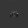 White Electric Car With Modern Sleek Body Transparent Roof And Large Wheels