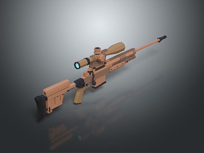 Sniper rifle sight sniper rifle sci-fi sniper rifle 3d model