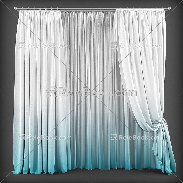 Curtains 3d model