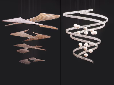 Modern Chandelier Crystal Art Chandelier 3d model