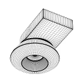 Modern Minimalist Black And White Downlights And Spotlights With Yellow Lamp Cups
