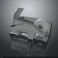 Metal Mechanical Equipment With Circular Wheel And Metal Frame Structure