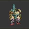 Mech Warrior Mech Soldier Machine Battlearm Mechanical Battlearm Machine Fighter Robot 3d model