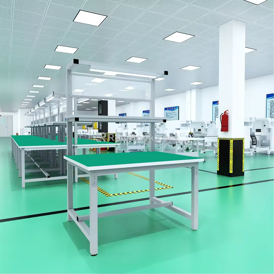 Industrial anti-static table 3d model
