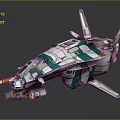 Modern Spaceship Spacecraft 3d model