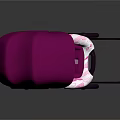 Pink Baby Stroller With Canopy And Purple Wheels Stylish Design For Toddler