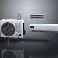 White Desktop PC Case And Monitor With Cooling Fan System Design