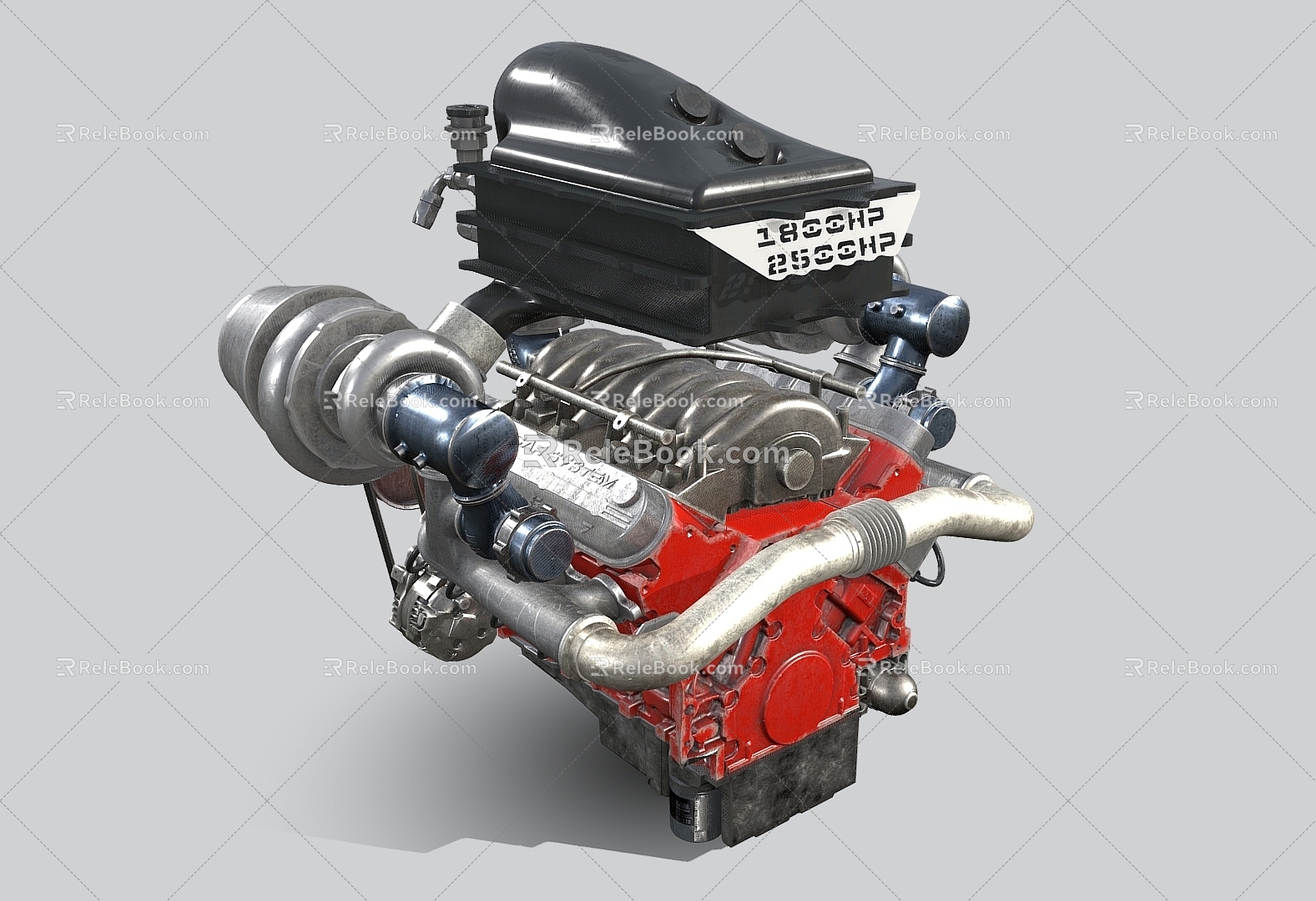 car engine engine car accessories 3d model