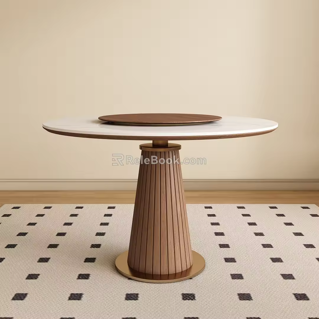 Round table 3d model