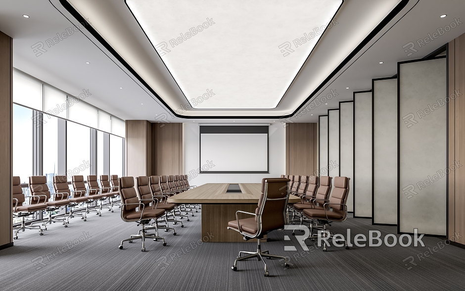 Modern Meeting Room Meeting Table and Chair model