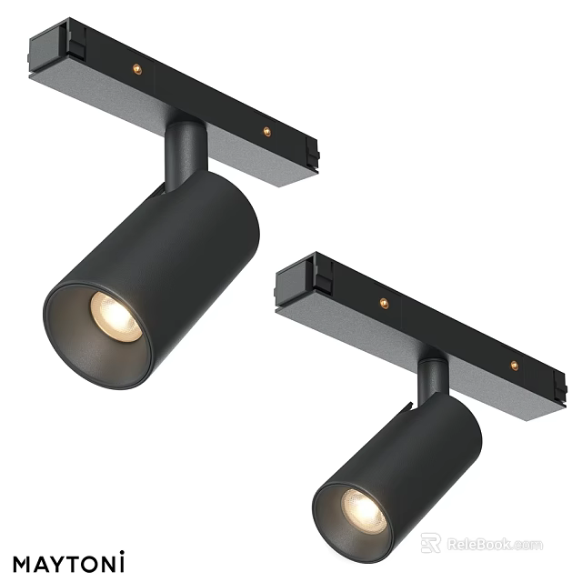 Modern Black Downlights And Spotlights For Home Interior Ceiling Lighting 3d model 