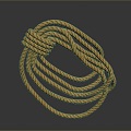 Rope pile rope hemp rope group rope life supplies construction supplies life-saving supplies 3d model