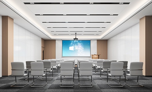 Modern Conference Room 3d model