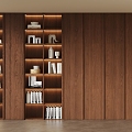 Middle Style Bookcase 3d model