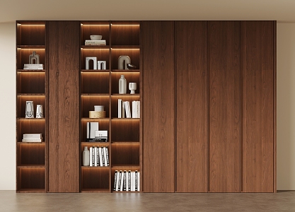 Middle Style Bookcase 3d model