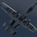 Gray Fighter Jet Model With Twin Engines Open Cockpit Shark Mouth Nose And Wing Markings