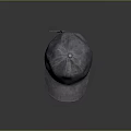 Purple Textured Cotton Baseball Cap With Curved Brim And Minimalist Design