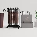 Essential Daily Life Supplies Featuring Umbrella Rack Umbrellas Holder Box And Potted Plant