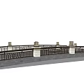 New Chinese-style Bridge Landscape Bridge 3d model