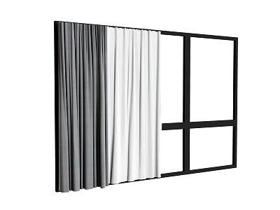Curtain Fabric Curtain 3d model