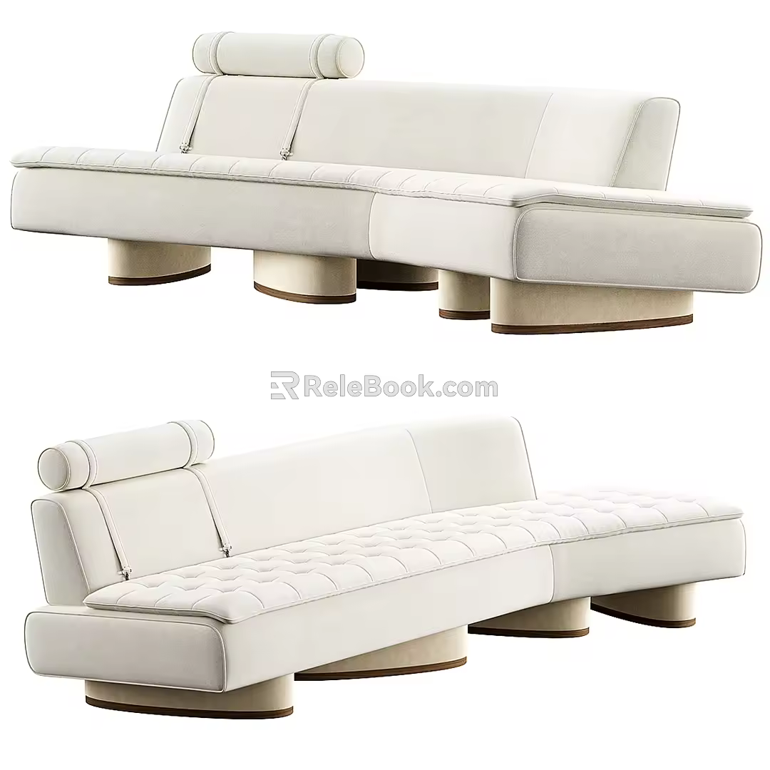 Modern Multiplayer Sofa 3d model