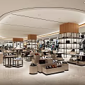 Bright Modern Retail Store Interior With Merchandise Displays Shelves And Spacious Shopping Area