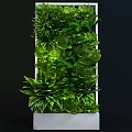 Vertical Garden Wall With Lush Green Plants For Indoor Decoration