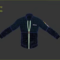 Modern Stylish Jacket with Contrast Sleeves Front Zipper Closure and Chest Logo Detail