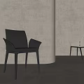 Modern Leather Upholstered Dining Chairs Dark And Light Colors With Armrests Minimalist Design