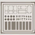 Intricate Carved Decorative Elements With Various Shapes And Furniture Door Designs