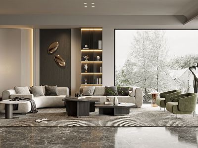 modern living room model